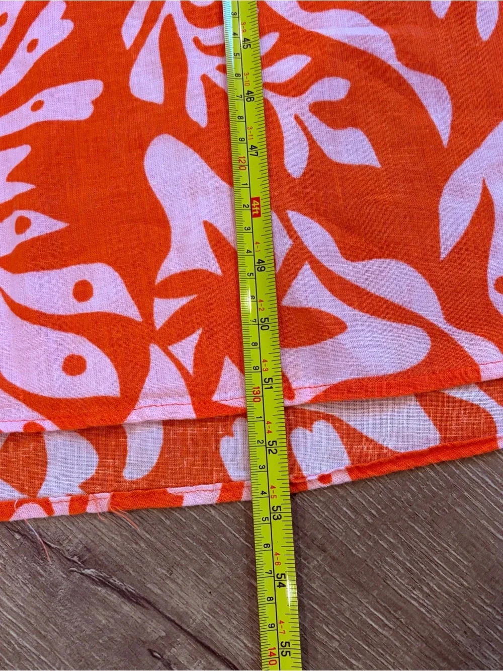 Women’s Orange Print Spaghetti-Strap Maxi Dress Relaxed lightweight fit Sz S